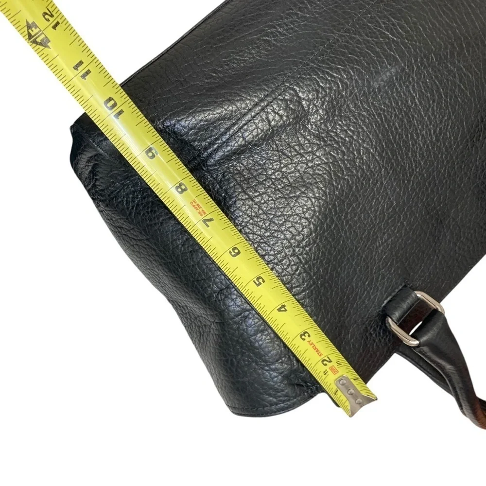 Coach 19926 black pebbled leather carryall legacy tote bag